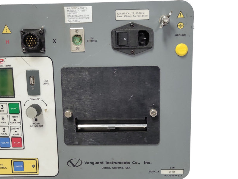 Vanguard instruments ATRT-03 series 2 Automatic Transformer Ratio Tester, SEE _