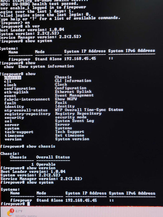 Cisco FPR-2100 Series FPR-2110 Firewall Security Appliance, 100GB SSD _