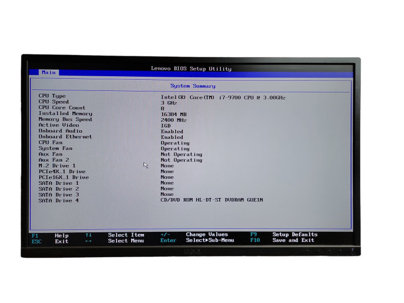 Lenovo ThinkStation P330 i7 - 9700 CPU @ 3.00GHz 16GB DDR4 Ram Î¸