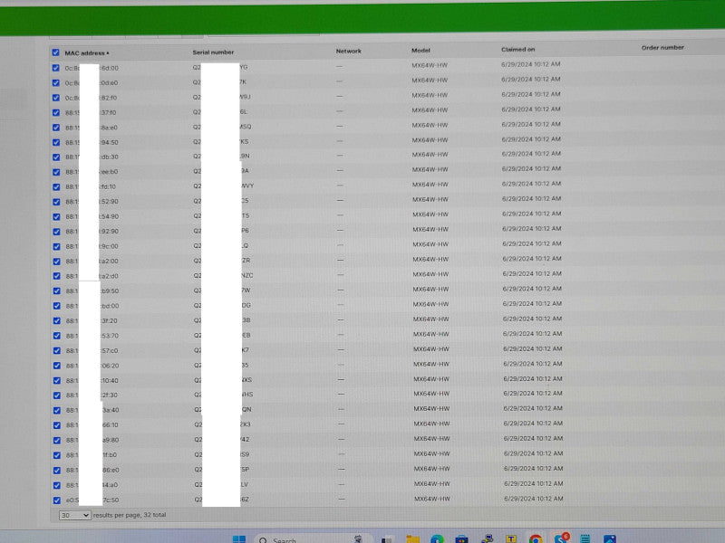 CISCO Meraki MX64W-HW - Cloud Managed Security Appliance *Unclaimed* Q_