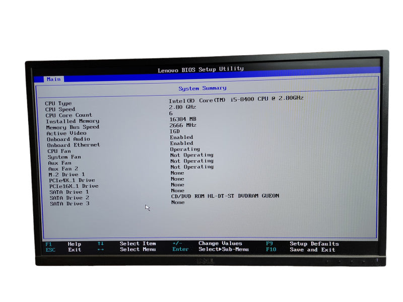 Lenovo ThinkCentre M720t MT Intel Core i5 - 8400 CPU @ 2.80GHz 16GB DDR4 Ram  QÎ¸