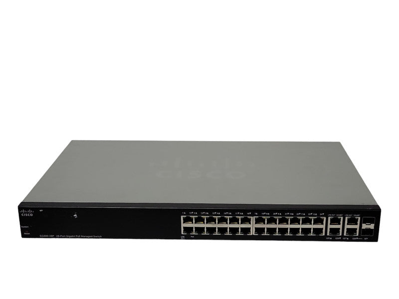 Cisco SG300-28P 28-Port Gigabit PoE Managed Switch SRW2024P-K9 Q_