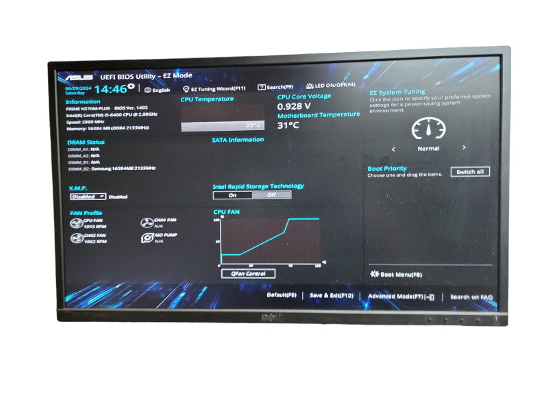 Custom PC PRIME H370M - PLUS i5-8400 CPU @ 2.80GHz 16GB DDR4 Ram Î¸