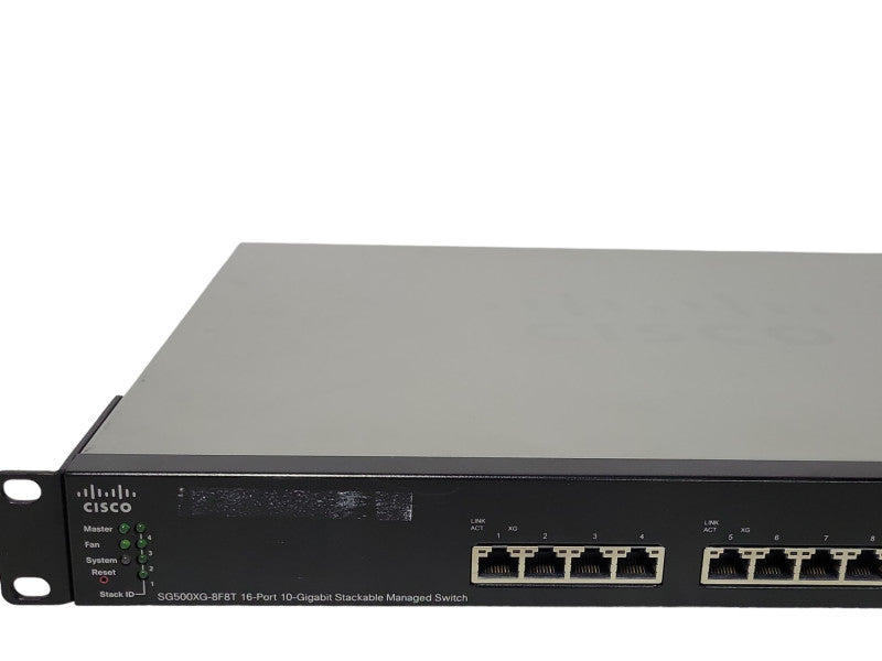 Cisco SG500XG-8F8T-K9 V01 16-port 10-Gigabit Stackable Managed Network Switch _