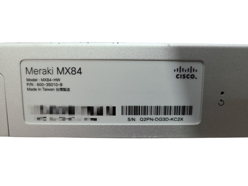 Cisco Meraki MX84-HW Cloud Managed Security Appliance UNCLAIMED
