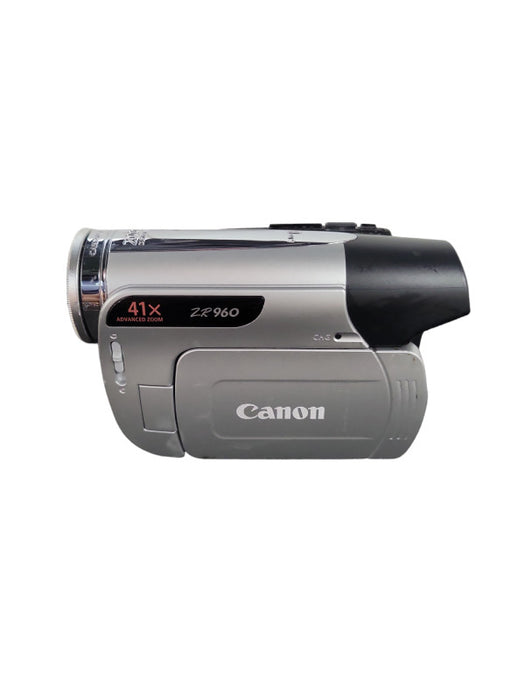 Canon ZR960 37x Optical Zoom Silver Compact Digital MiniDV Camcorder !