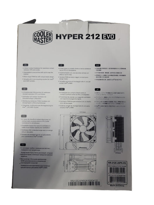 Cooler Master Hyper 212 EVO Cooling Heat Sink With Fan 120mm CPU