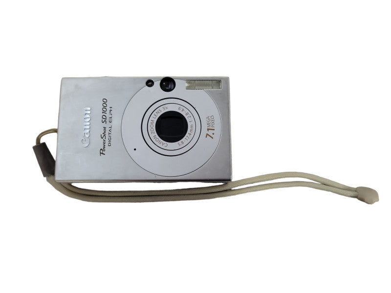 Canon PowerShot Digital ELPH SD1000 7.1MP Digital Camera Silver !