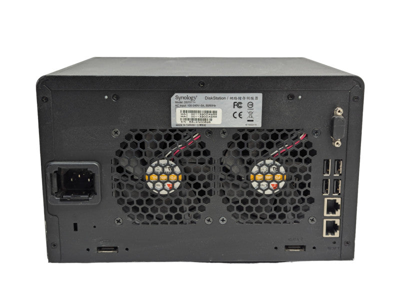 Synology 5 bay NAS DiskStation DS1511+ with 2 3TB HDDs and caddies  -