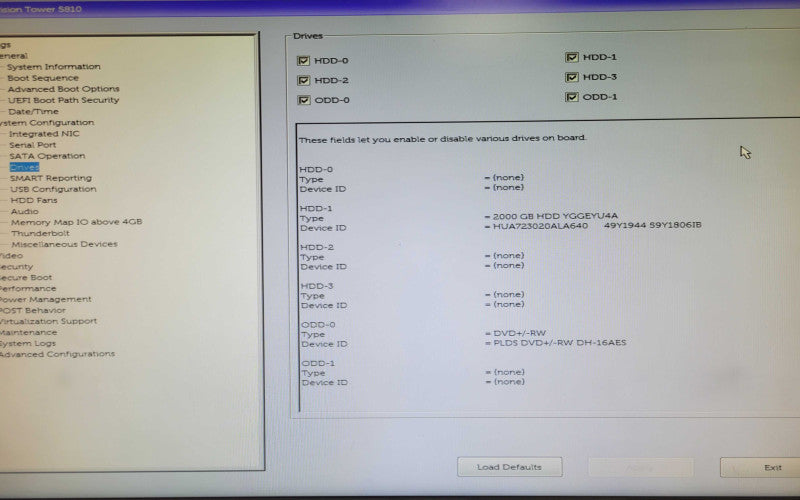 Dell Precision T5810 - Xeon E5-1650 v4 3.6GHz 6C 8GB RAM, 2TB HDD, NO GPU _