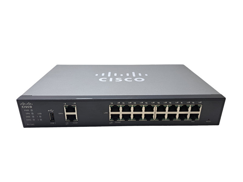 Cisco RV345 16-Port Dual WAN Gigabit Router/Switch Combo *READ*