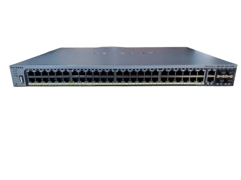 NetGear ProSafe M4100-50G-PoE+ 48-Port Managed Gigabit Network Switch *READ* @