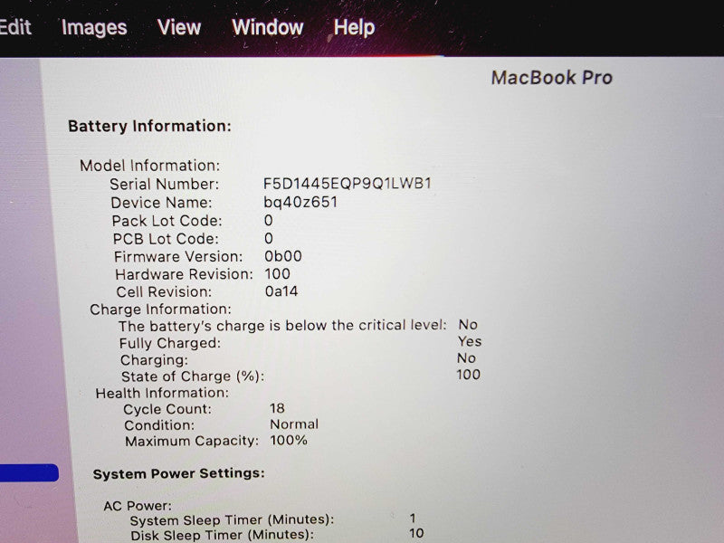 Apple Macbook Pro 2021 16" 8-Core M1 @ 3.2GHz 16GB Ram 512GB SSD (