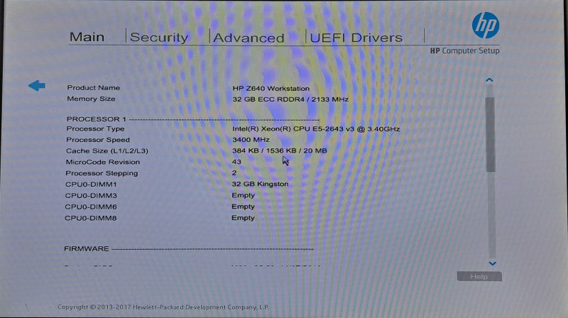 HP Z640 Workstation | Xeon E5-2643 v3 @ 3.40GHz 6-Core, 32GB DDR4, K2200 GPU