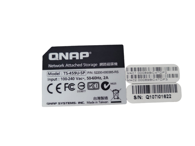 TS-459U-SP Qnap 4 BAY NAS 1GB MEMORY 4x 1TB HDD !