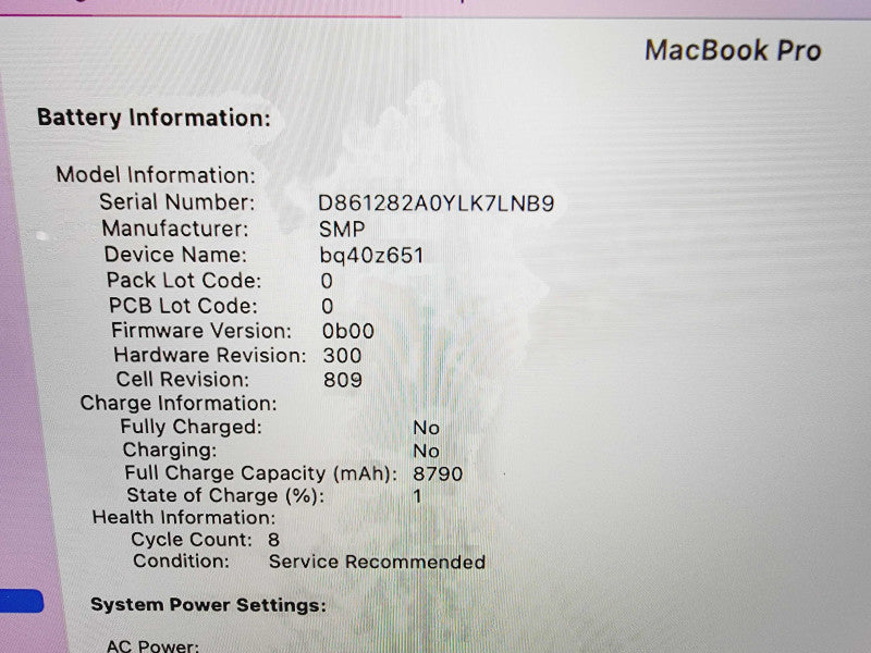 Apple Macbook Pro 2019 16\\" 6-Core i7-9750H @ 2.6GHz 16GB DDR4 512GB SSD Radeon Pro 5300M 4GB [Read] (