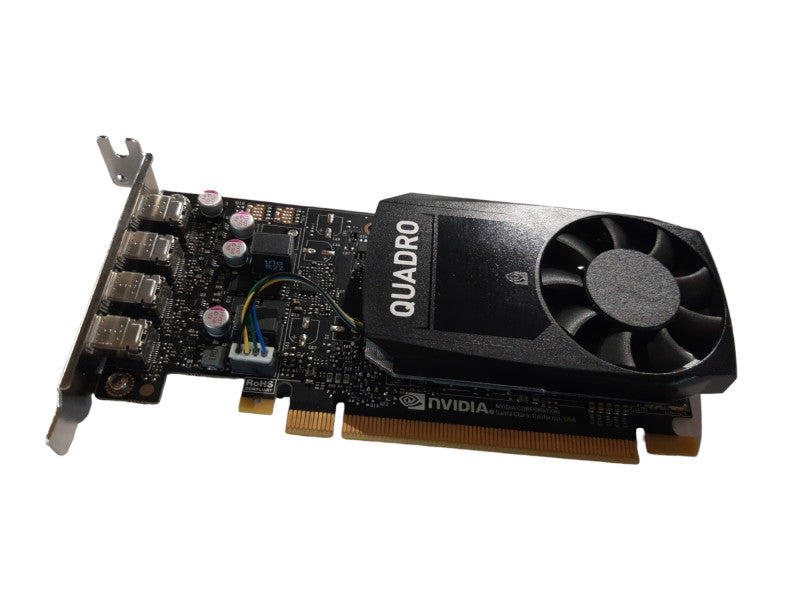 NVIDIA Quadro P1000 Low Profile GPU + mini Display/Port to VGA Adaptor  Q