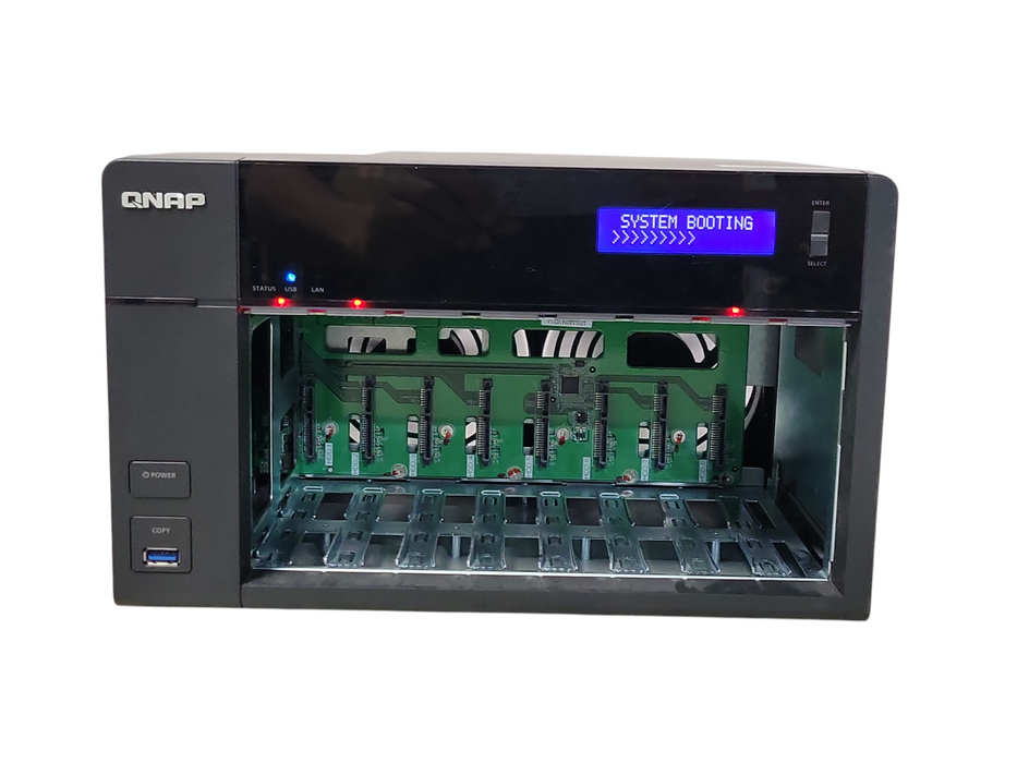 QNAP TS-853-PRO-8G 8 Bay Desktop NAS, No HDD, No HDD Caddies, READ _