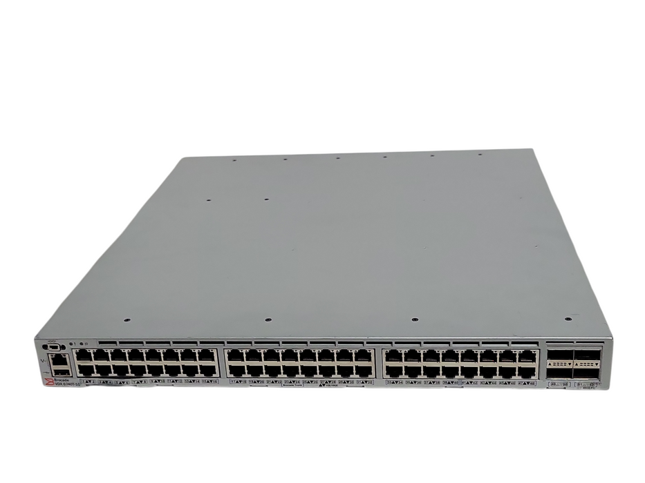Brocade BR-VDX6740T-56-1G-R RJ45 & 2x 40G QSFP+ Ports switch, 2x AC PSU _