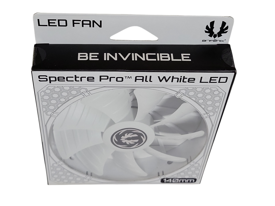 New spectre Pro all white LED 140mm BFF-WPRO-14025R-RP LED fan  Q_