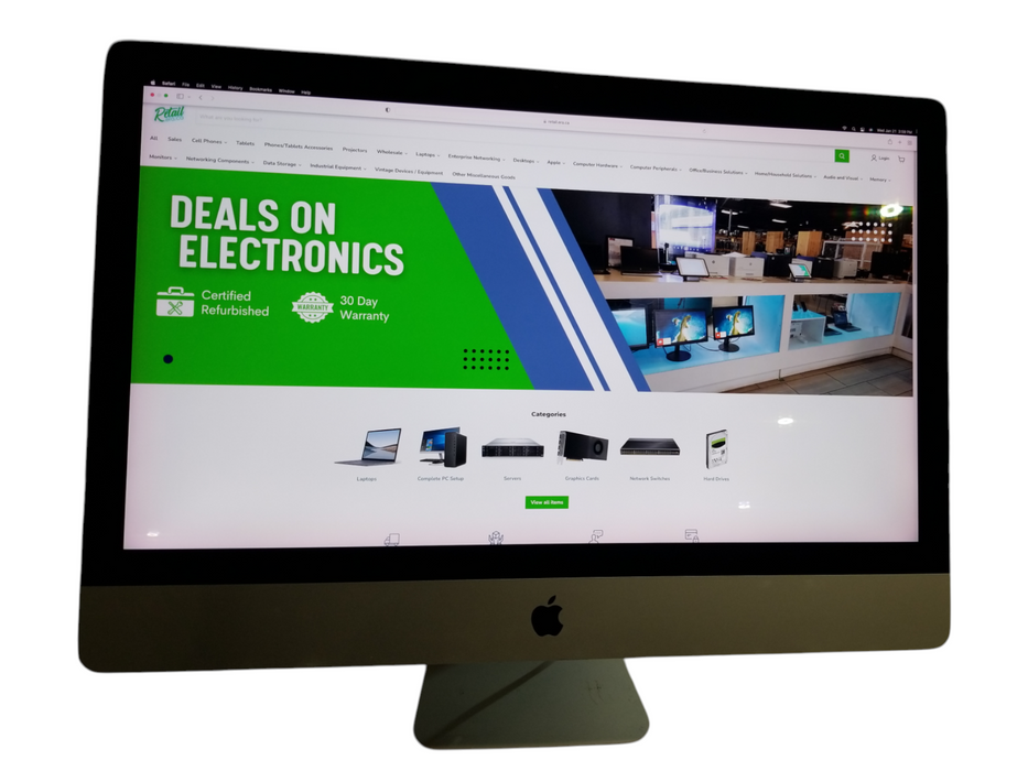 Apple iMac 27" Retina 5K 2015 Core i7-6700K CPU 4.0GHz, 32GB RAM - 500GB