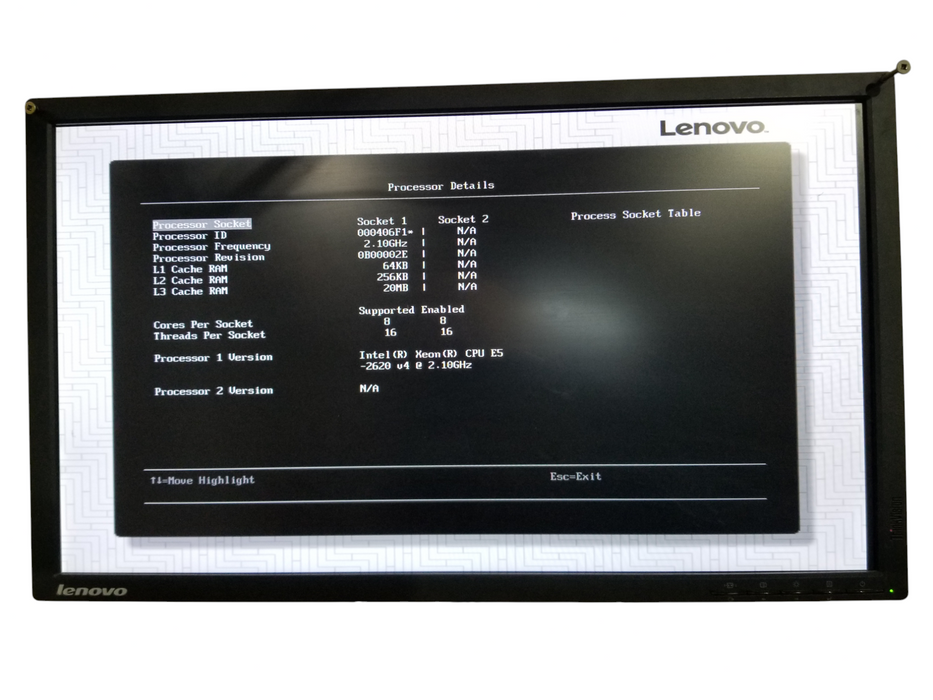 Lenovo System x3650 M5, 1x Xeon E5-2620v4 @2.10GHz, 32GB DDR4, M5210 RAID Q