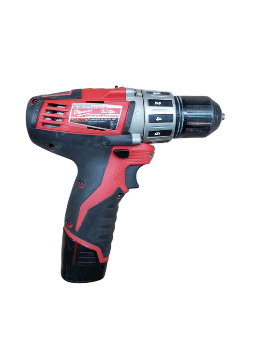 Milwaukee M12 Drill/Driver 2410-20 12V 3/8" (10mm) w/ 1x M12 Battery *READ*