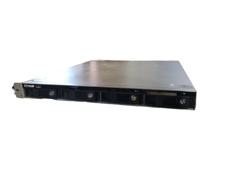 QNAP TS-469U-RP 4-Bay NAS 4GB RAM Dual Power Supplies W/Caddies / NO HDDs