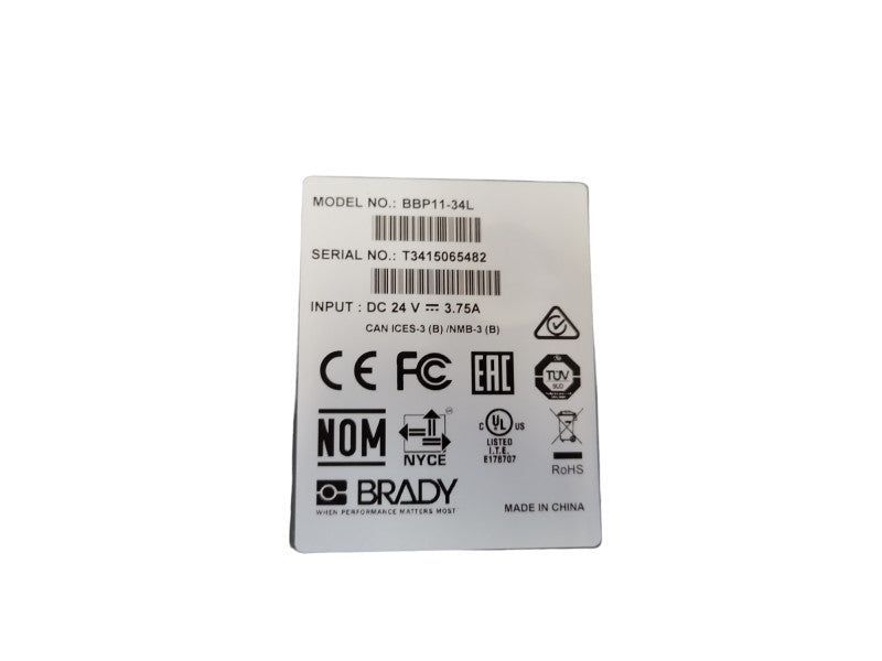 Brady BBP11-34L DT/TT Shipping Label Barcode Printer %