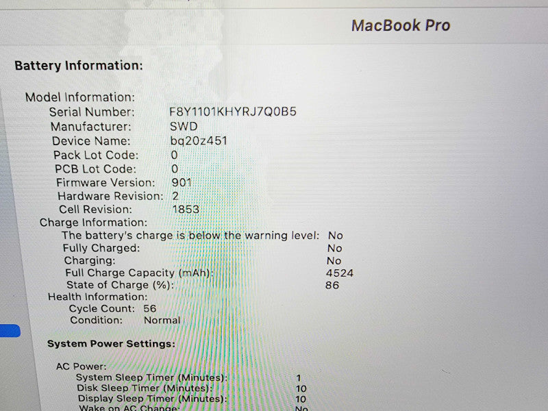 Apple Macbook Pro 2020 13\\" 4-Core i5-1030NG7 @ 2.0GHz 16GB DDR4 512GB SSD (