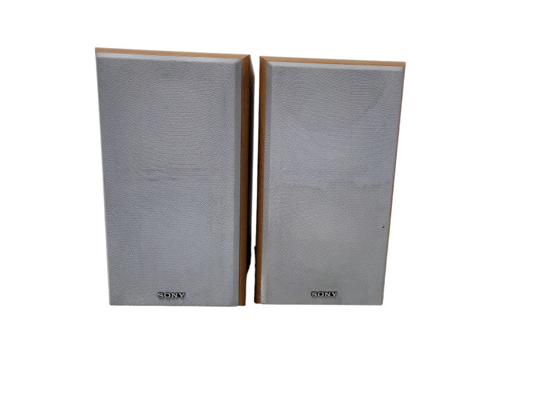 Sony SS-CRB5 Micro Bookshelf 2-Way Bass Reflex Stereo Speakers Light Wood Pai