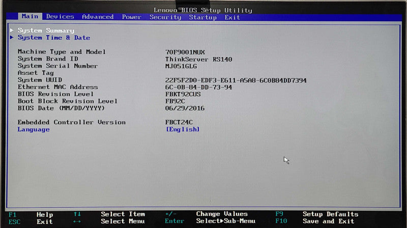Lenovo ThinkServer RS140 1U, Xeon E3-1226 v3 3.30GHz, 16GB DDR4, 2x 1TB HDDs