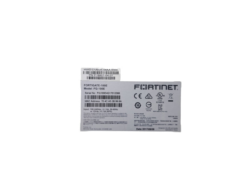 Fortinet FortiGate 100E | 16-Port Firewall 2x SFP Security Appliance FG-100E