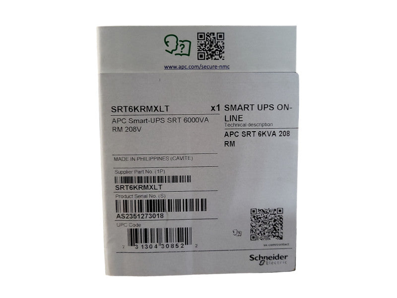 APC SRT6KRMXLT Smart UPS 6000w 6Kva 208/220/230/240v Server UPS READ Q$