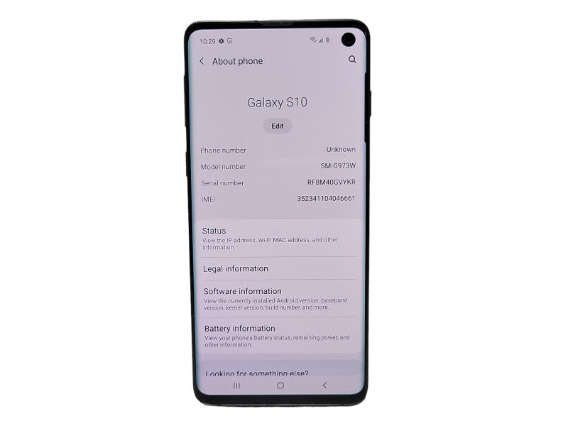Samsung Galaxy S10 128GB (SM-G973W) - READ $