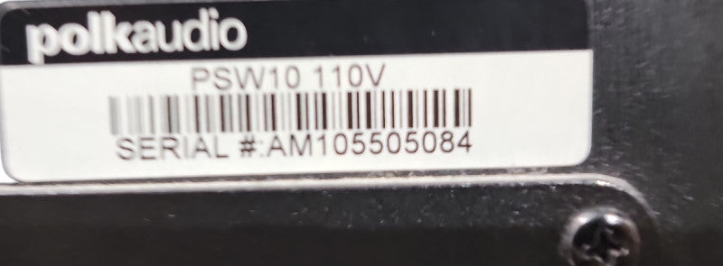Polk Audio PSW10 PSW-10 110V Powered Subwoofer| See Pictures