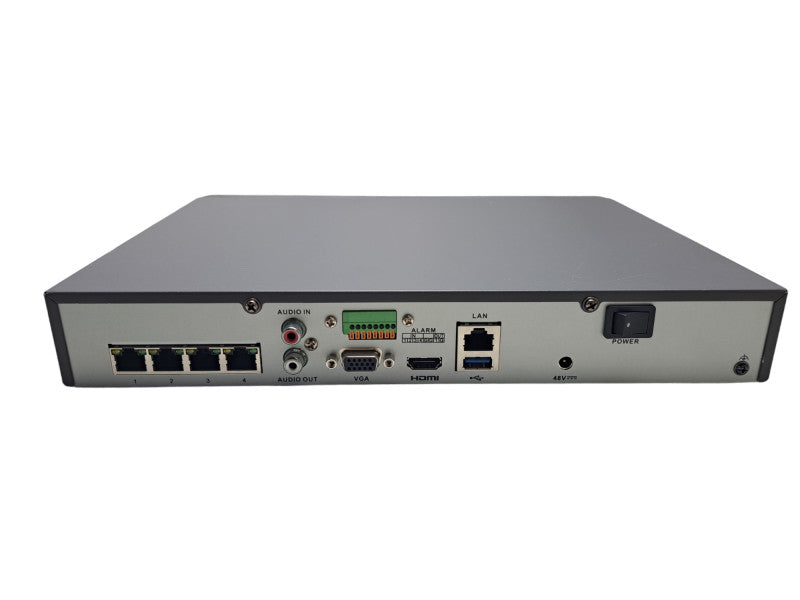 Hikvision DS-7604NI-E1/4P | 4CH PoE NVR Network Video Recorder | No HDD