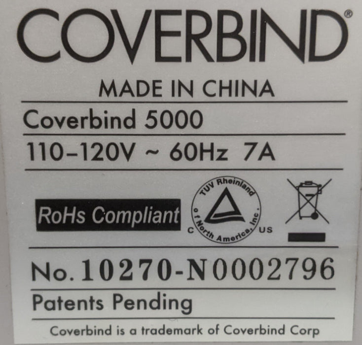 Coverbind 5000 Thermal Binding Machine | No Cooling Rack