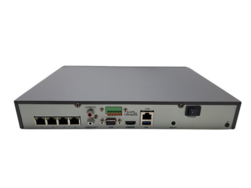 Hikvision DS-7604NI-E1/4P | 4CH PoE NVR Network Video Recorder | 2TB HDD
