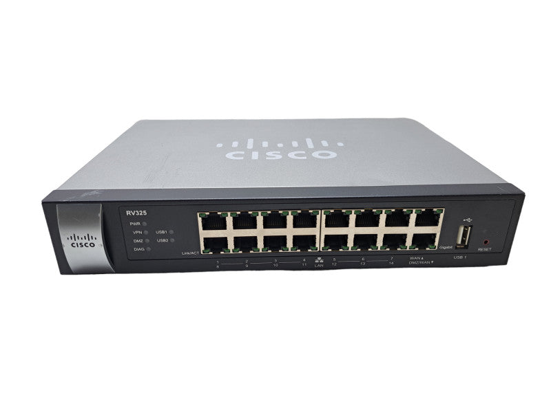 Cisco RV325 V01 | 16-Port Gigabit Dual WAN VPN Router *READ*