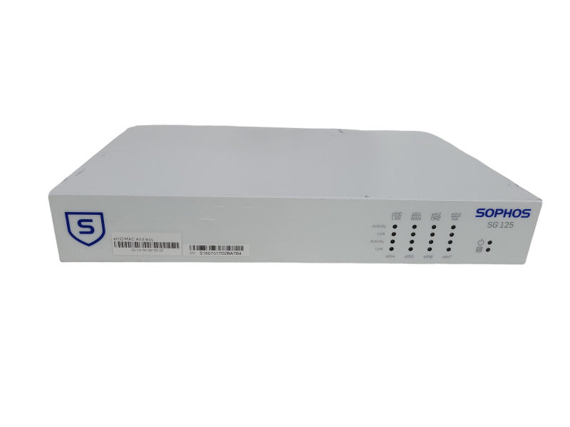 Sophos SG 125 8-Port Gigabit Router Firewall Security Appliance  !