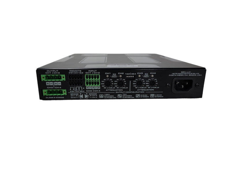 QSC SPA4-100 4 Channel 400W Amplifier | No power