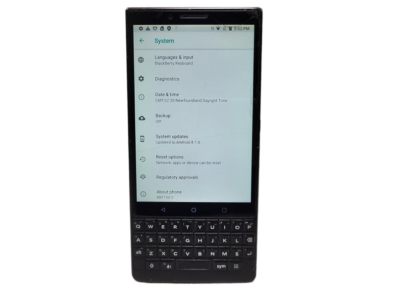BlackBerry Key2 BBF100-2 64GB READ $