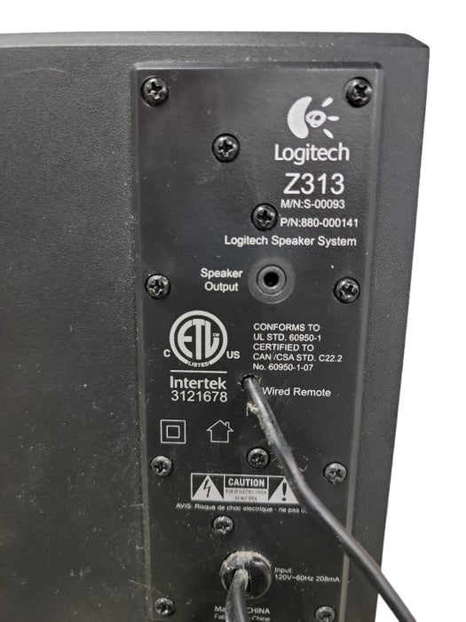 Logitech Z313 2.1 Multimedia Speaker System