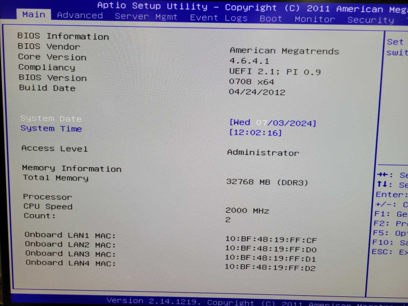 2x Xeon E5-2650 0 | ASUS Z9PE-D16 | 32GB RAM | I/O Plate %