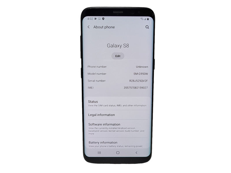 Samsung Galaxy S8 64GB (SM-G950W)  $