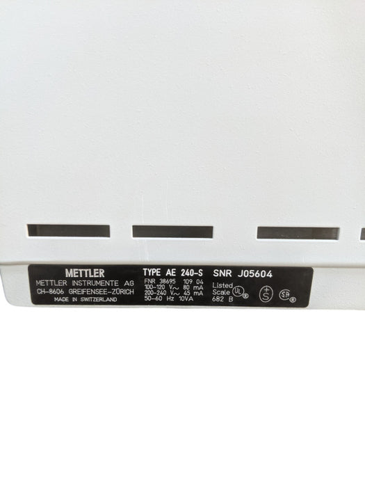 Mettler AE240 Digital Analytical Balance Scale | Mettler AE 240-S