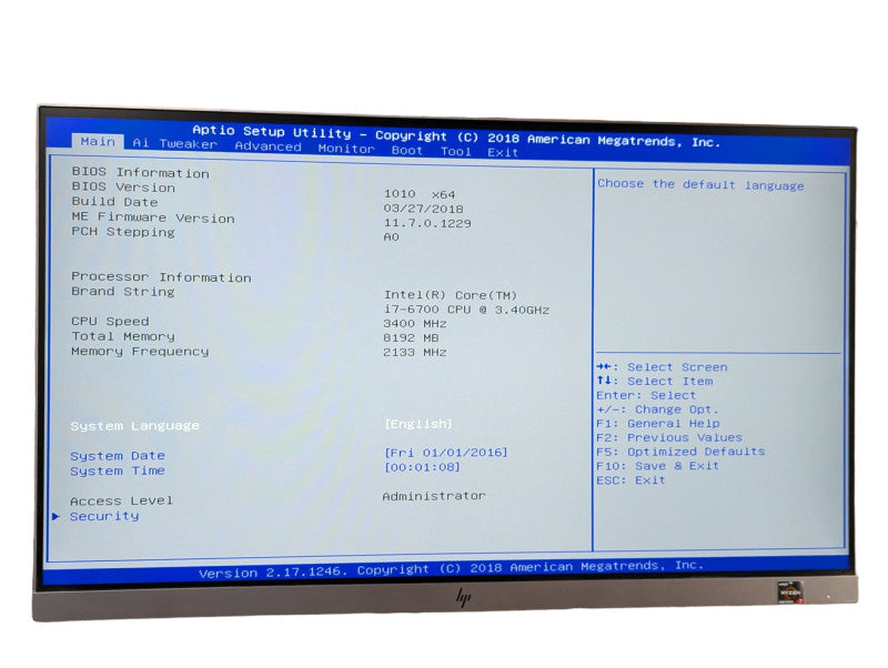 Open Box in win PC ASUS PRIME B250M-C Intel Core i7-6700 @ 3.40Ghz 8GB RAM -