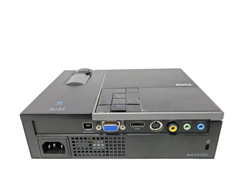 Dell M410HD DLP Projector WXGA (1280x800), 94 Hours Lamp, NO REMOTE CONTROL _