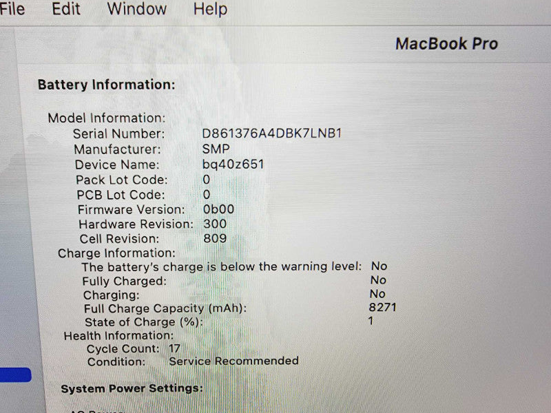 Apple Macbook Pro 2019 16\\" 6-Core i7-9750H @ 2.6GHz 16GB DDR4 500GB SSD Radeon Pro 5300M 4GB (